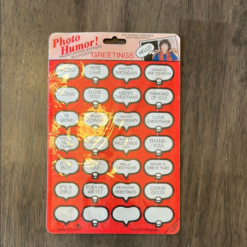 Photo Humor Greetings Stickers 56ct